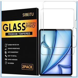 NWT (2) Pack Glass Premium Tempered iPad Air 11, 2024 Screen Protector 11”